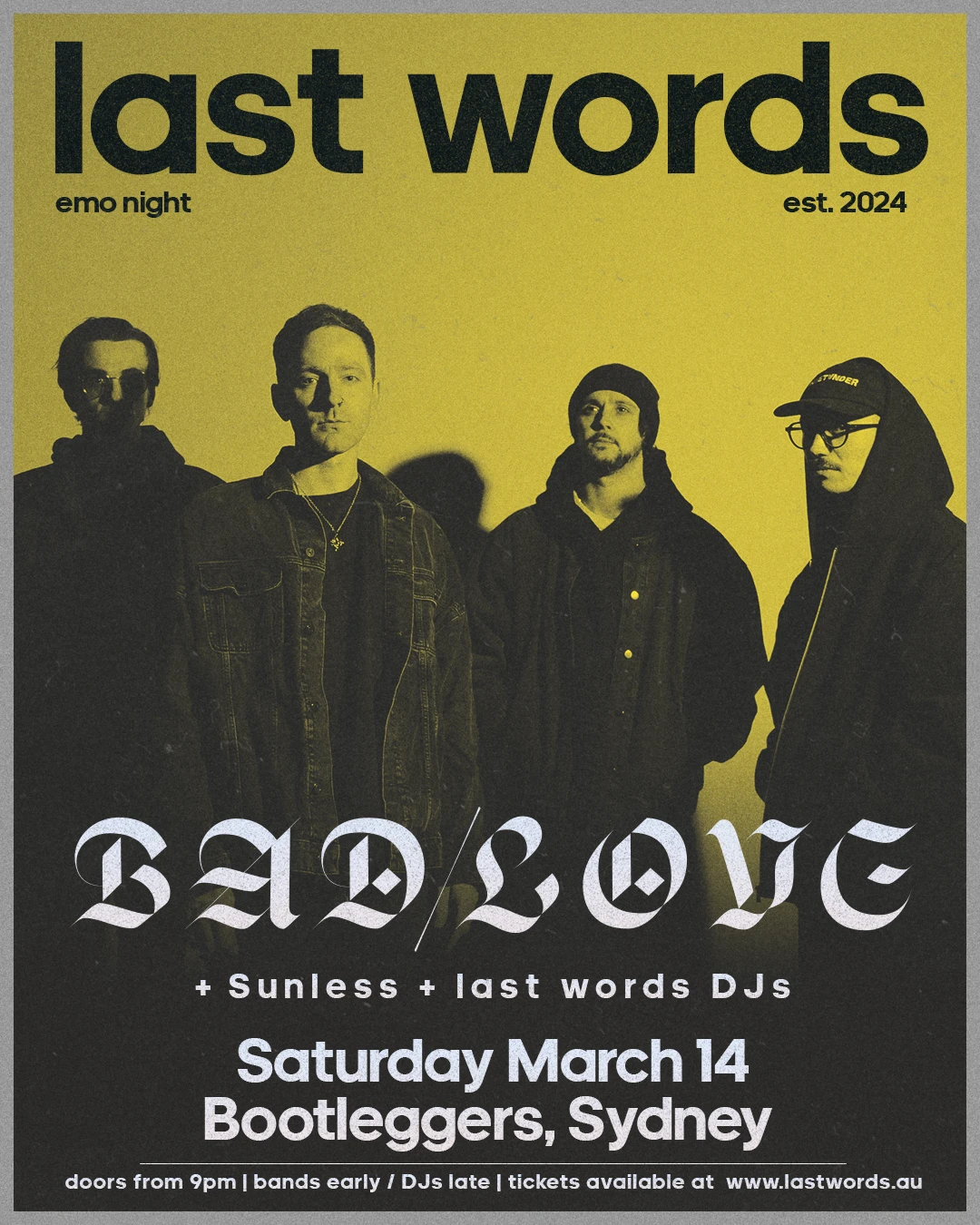 Last Words - Bad/Love Sydney