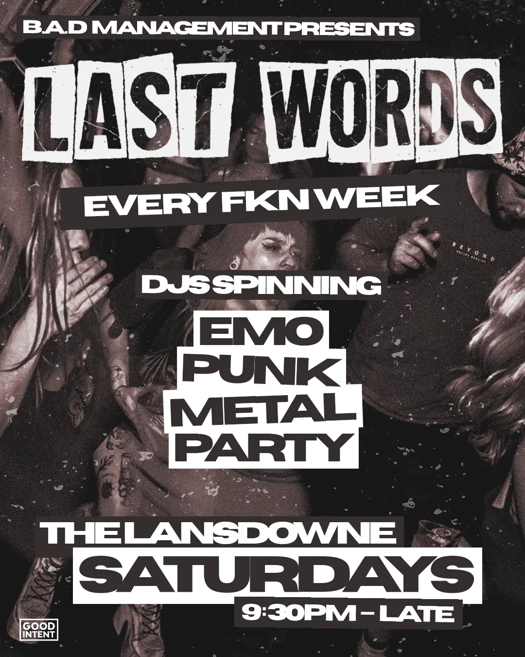Last Words Event Poster 2