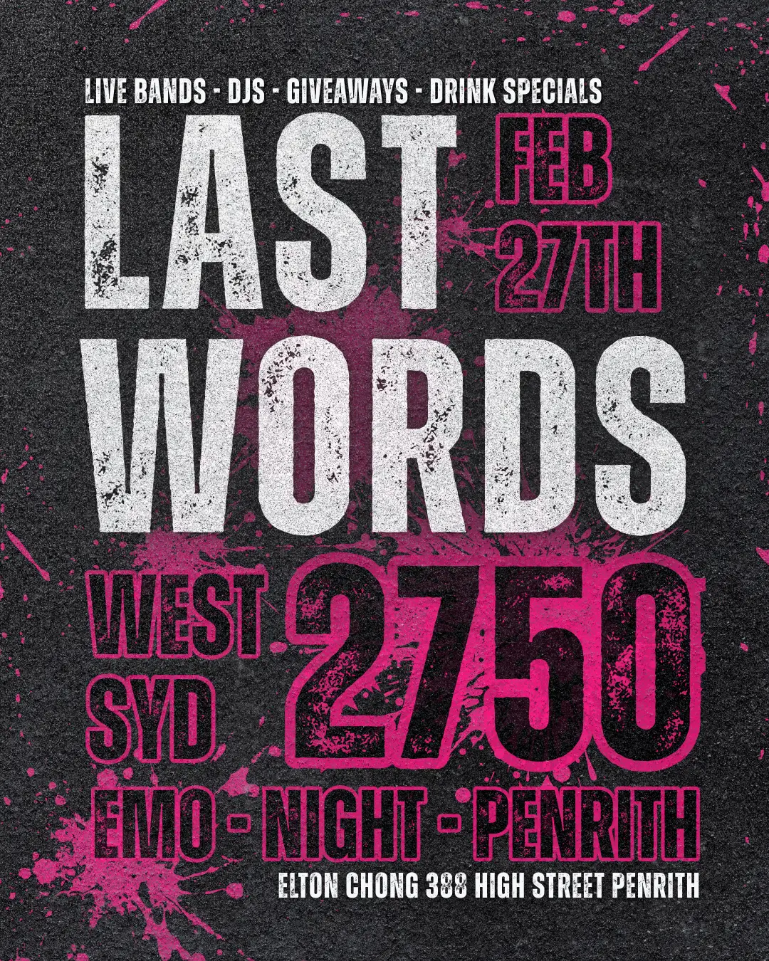 Last Words 2750